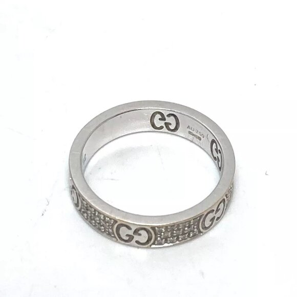 GUCCI Diamond Icon Stardust Diamond ring accessories small items Ring K18WG - Picture 1 of 8